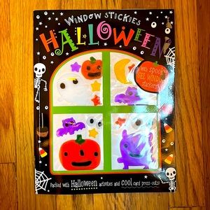 New Halloween Window Stickies and decorations book with activities for kids